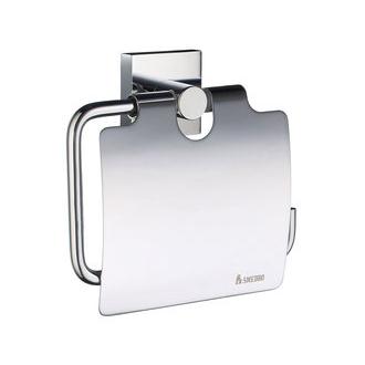 Smedbo RK3414 5 3/4 in. Lidded Toilet Paper Holder in Polished Chrome from the House Collection